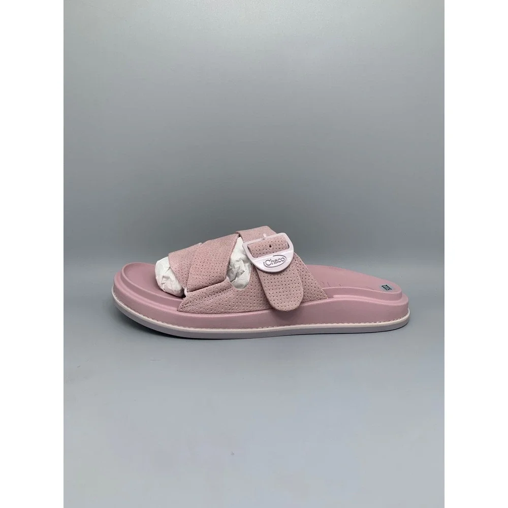 Chaco Townes Slide Pink‎ Suede Sandals JCH109844Z Women's Sz 9